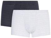 Thumbnail for your product : Sunspel Dash Print Trunks (Pack of 2)