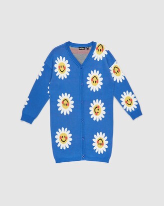 Rock Your Kid Girl's Blue Cardigans - Little Daisy Cardigan - Teens - Size 12 YRS at The Iconic