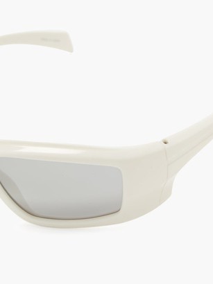 Rick Owens Square Acetate Sunglasses - White