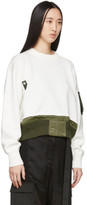 Thumbnail for your product : Sacai Off-White Knit Collar Sweater
