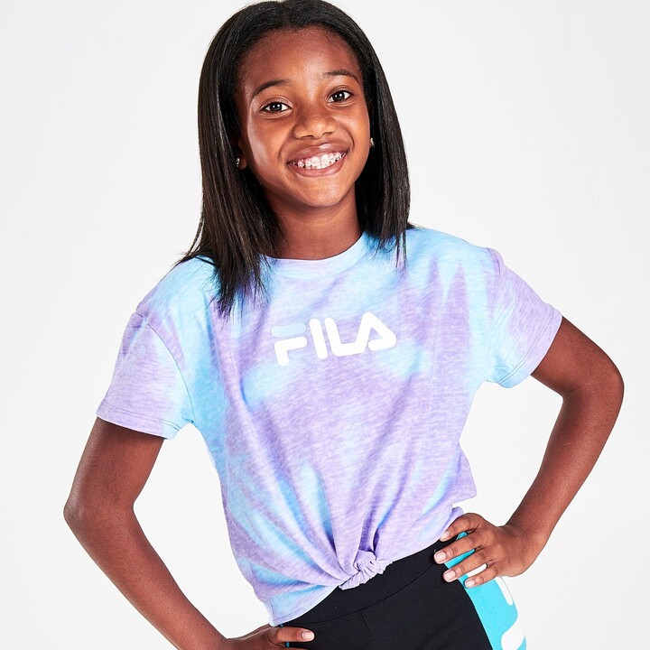 Fila Girls' Cropped Tie-Front T-Shirt - ShopStyle
