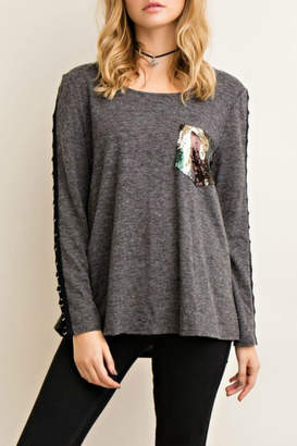 Entro Touch Of Sequin Top