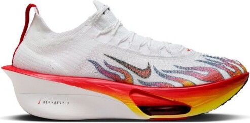 Men's Nike Alphafly 3 Premium Running Shoes 12 Regular White/Habanero Red/Black/University Red