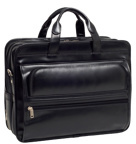 Thumbnail for your product : McKlein McKleinUSA ELSTON 86485 Black Leather Double Compartment Laptop Case