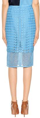 Diane von Furstenberg Layered lace pencil skirt