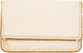 Thumbnail for your product : Stella McCartney Off-White Canvas Fold Over Clutch