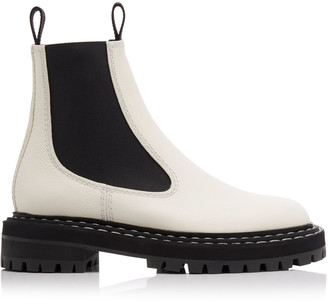 white chelsea boot