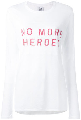 Zoe Karssen 'no more' print T-shirt - women - Linen/Flax/Viscose - L