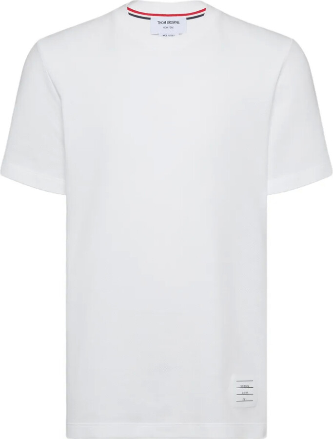 Thom Browne 4-Bar stripe cotton T-shirt