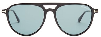 Tom Ford Eyewear - Carlo Aviator Acetate Sunglasses - Black