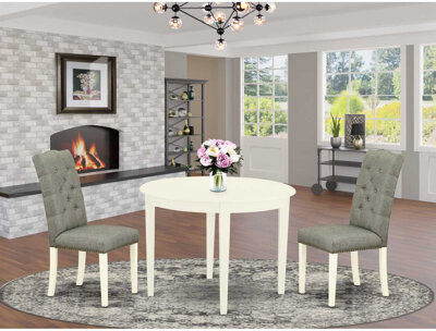 Red Barrel Studio Round Solid Wood Top Dining Table Set