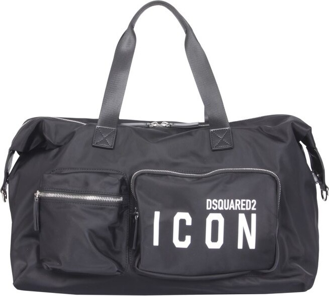 DSQUARED2 Logo Print Duffle Bag ShopStyle Travel Duffels & Totes