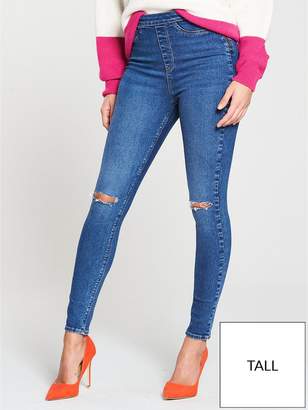 Very Tall Charley High Waisted Ripped Jegging - Mid Wash