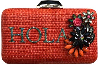 Kotur Orange Wicker Clutch bags Kotur Orange Wicker Clutch bags