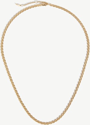 Fine Flat Mariner Chain Necklace 14ct Solid Gold