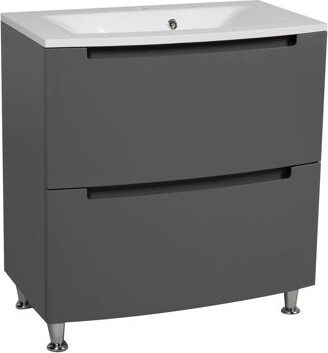 Hokku Designs Modern Wall-Mount Bathroom Vanity With Washbasin | Non-Toxic Fire-Resistant MDF-27+12L-Simple Collection 32\