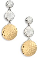 Thumbnail for your product : John Hardy Dot Hammered 18K Yellow Gold & Sterling Silver Triple Drop Linear Earrings