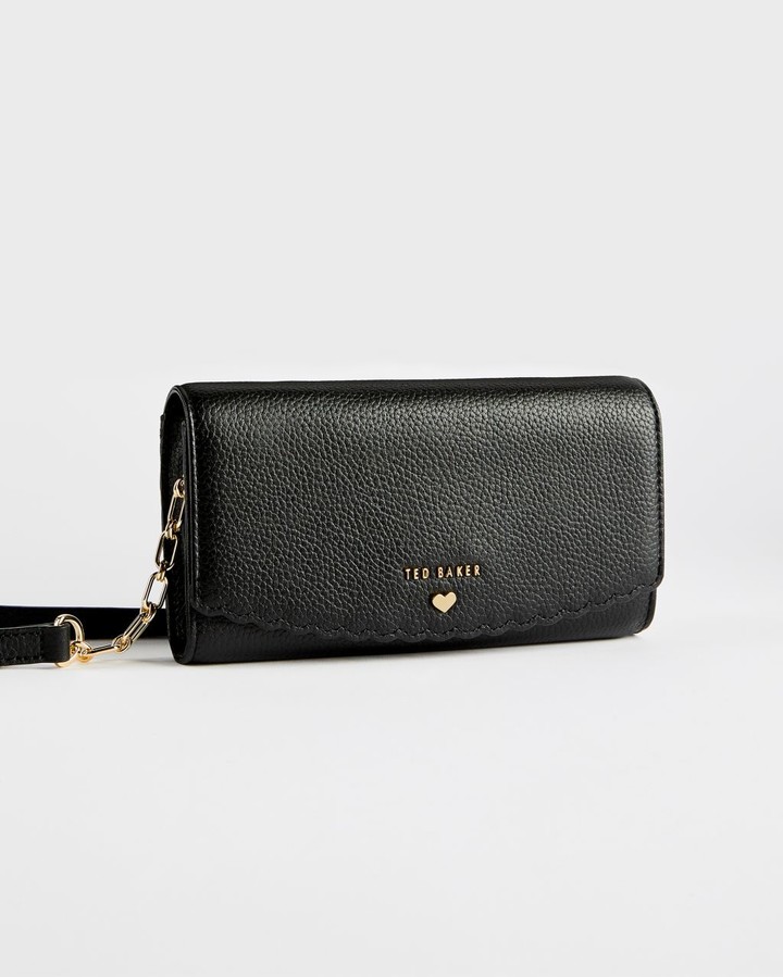 ted baker black clutch bag