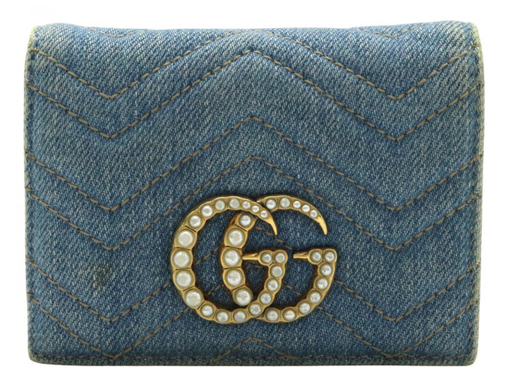 gucci denim wallet