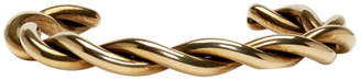 Lanvin Brass Wrapped Metal Bracelet