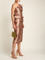 Thumbnail for your product : Johanna Ortiz La Divinidad Asymmetric Satin Dress - Light Pink