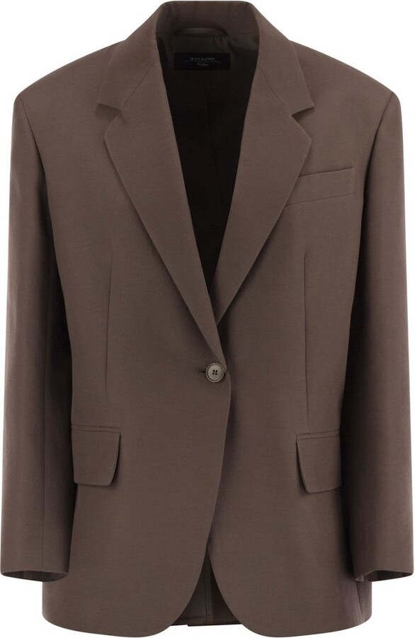 Weekend Max Mara Single-Breasted Long-Sleeved Jacket