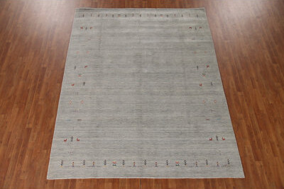 Isabelline Tribal Gabbeh Indian Area Rug 8x10