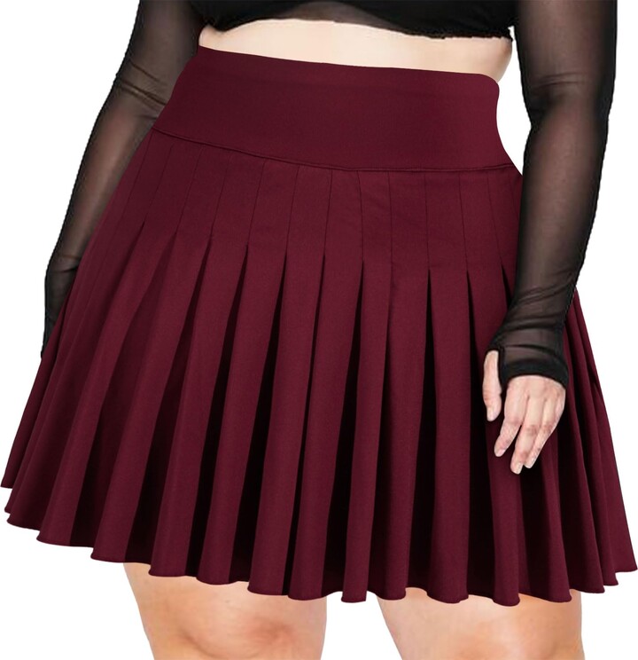 Moon Wood Plus Size Plaid Skirt 30 High Waisted Skirts Girls - Main Image