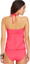 Thumbnail for your product : Becca Ruffled Twist-Front Tankini Top
