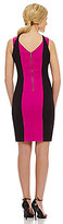 Thumbnail for your product : XOXO Criss-Cross Colorblock Dress