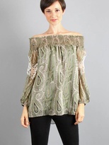 Thumbnail for your product : VAVA by Joy Han Priscilla Off Shoulder Top in Green
