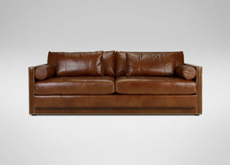 Ethan Allen Abington Leather Sofa
