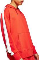 Thumbnail for your product : Topman Long Sleeve Panel Taping Classic Fit Hoody