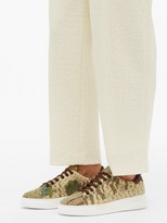Thumbnail for your product : By Walid 19th-century Tapestry Low-top Trainers - Khaki Multi