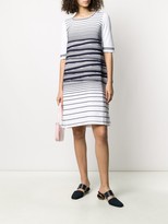 Thumbnail for your product : D-Exterior Stripe Detail Stretch Knit Dress