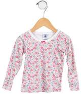 Thumbnail for your product : Petit Bateau Girls' Floral Print Pajama Set