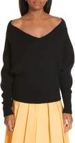 Thumbnail for your product : Ji Oh Off the Shoulder Wool & Cashmere Sweater