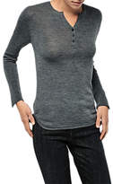 Gerard Darel V-Neck Wool Pullover T-Shirt, Grey
