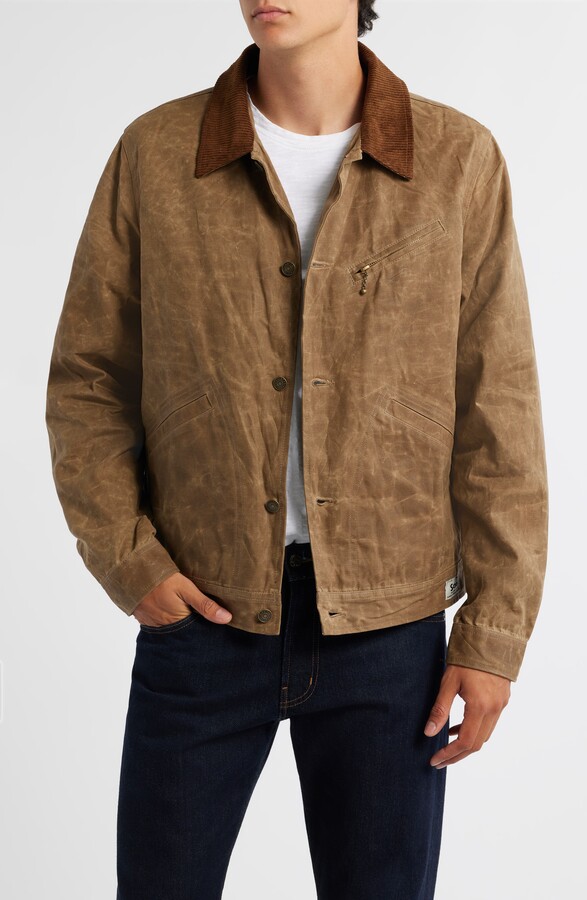 Schott NYC Waxed Cotton Mechanic's Jacket