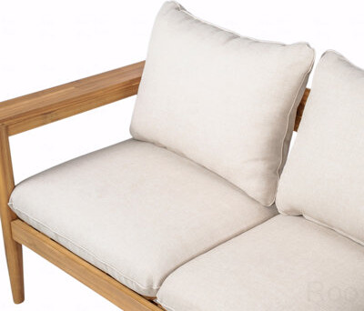 Highland Dunes Outdoor Patio Loveseat Acacia Wooden
