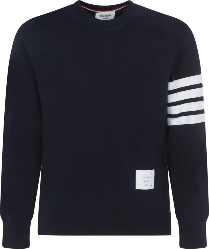 Thom Browne 4-Bar raglan-sleeve waffle stitch hoodie ShopStyle