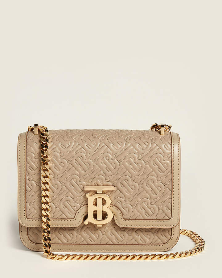 Burberry Honey Quilted Monogram Small Leather Shoulder Bag ShopStyle