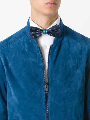 Canali butterfly print bow tie