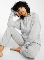 Thumbnail for your product : Miiyu x Twik - Organic cotton fleece-lined hoodie (Women, Grey, SMALL)