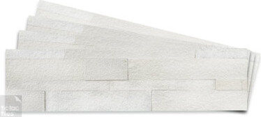 Tic Tac Tiles 6" x 24" Natural Stone Peel & Stick Mosaic Tile