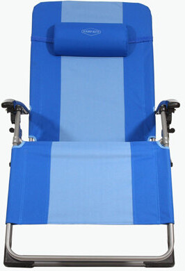 Kamp-Rite Outdoor Folding Reclining Zero Gravity Chair w/ Headrest Pillow