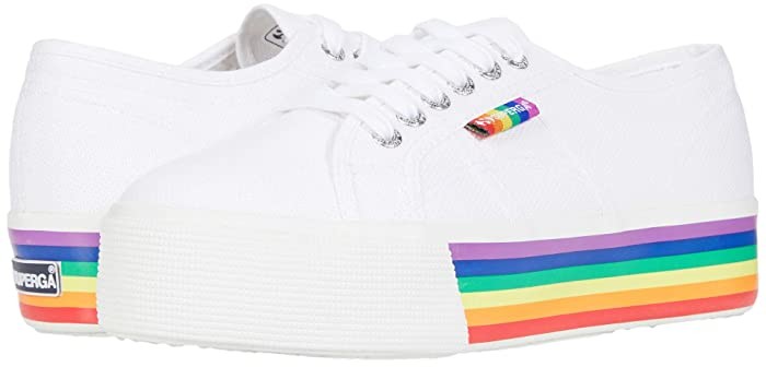 superga 2287 exclusive leopard faux pony wedge trainers