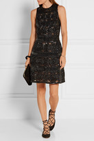 Thumbnail for your product : Elie Saab Embellished Tulle Mini Dress - Black