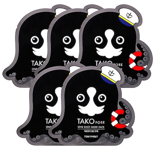 Tony Moly Tako Pore One Shot Nose Pack 5 Pack