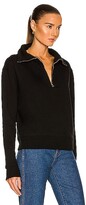 Thumbnail for your product : Nili Lotan Bentley Quarter Zip Sweatshirt in Black